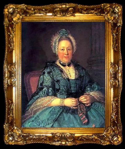 framed  Ivan Argunov Portrait of Countess Tolstaya, ta009-2